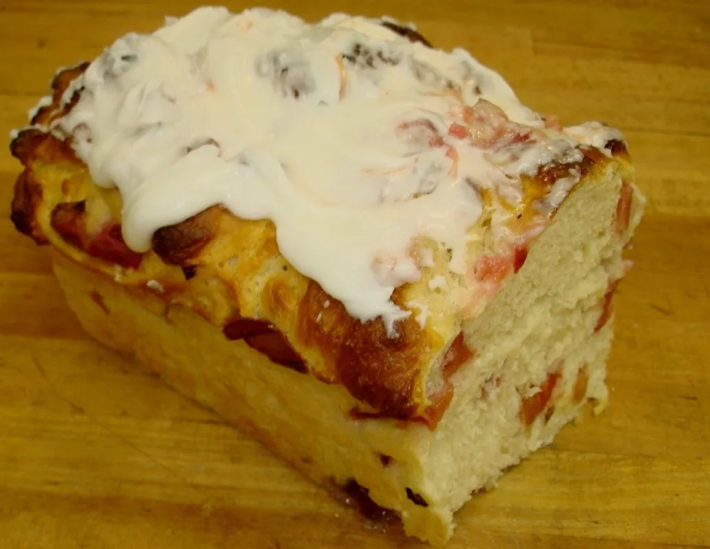 Apple blueberry or rhubarb fritter bread from Diamond City Bread