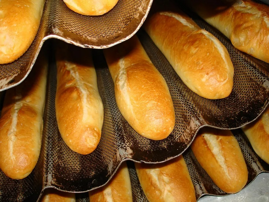 Fresh-baked baguette from Diamond City Bread